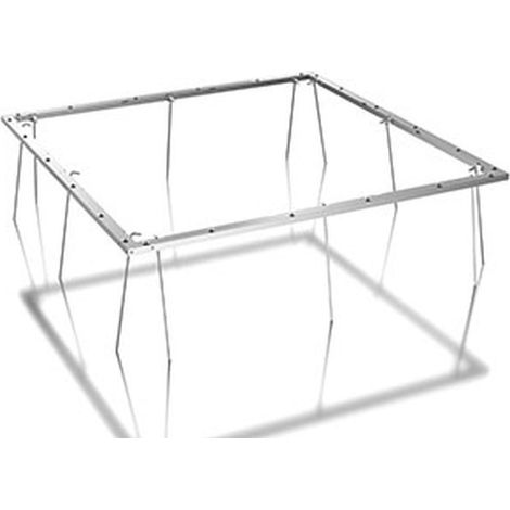 Bodenrahmen mit Türschwelle für Gartenhaus - Größe M - 190x190 cm - Aluminium Guardi