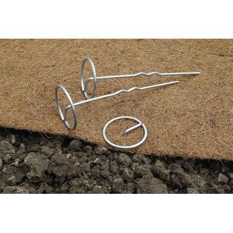Clavos de fijación "Terrapic" para fieltros y mantillo natural - Pack de 10 NORTENE