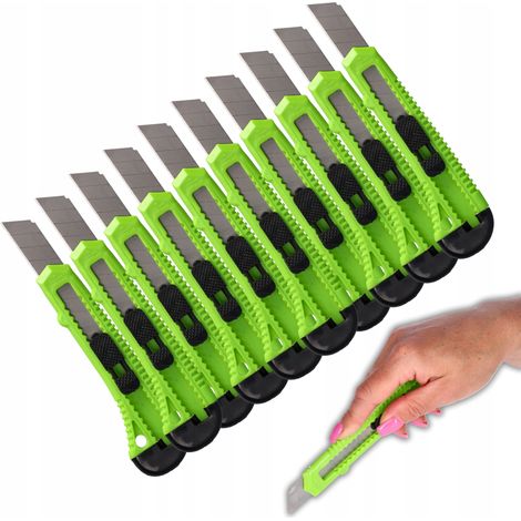 Abbrechklinge für Tapeten und Polsterarbeiten, 18 mm Universalmesser, 10 Stück (1/5)