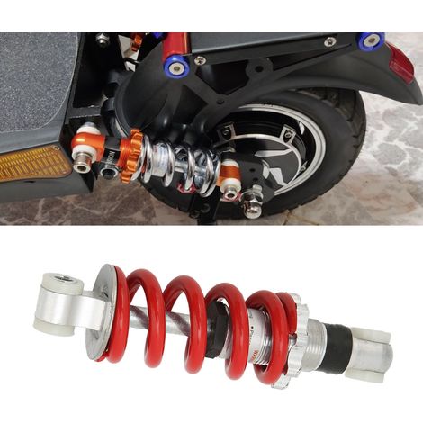 Verstellbarer roter Stoßdämpfer 150 mm 750 lb/N, 150 mm Bohrung, geeignet für Minibikes, Elektrofahrräder, Roller und Mopeds. (1/5)