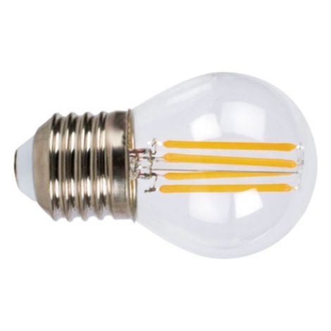 Bombilla con filamento Led mini globo transparente DUOLEC E27 luz fría 4W -