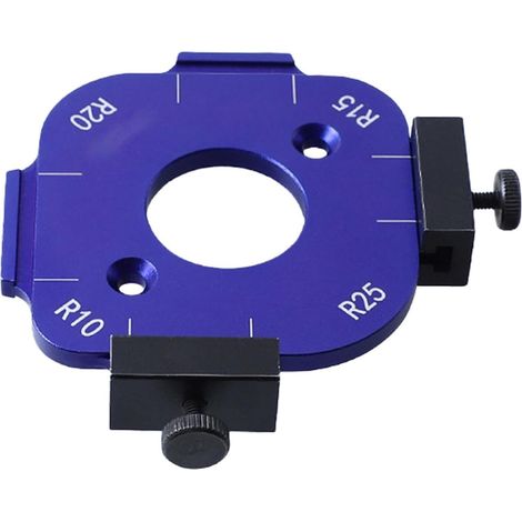 Gabarit D'Angle Pour Défonceuse Gabarit portable coupe circulaire d'angle Jig rayon d'angle table défonceuse Outil circulaire portatif pour coupe d'arcs de (1/5)