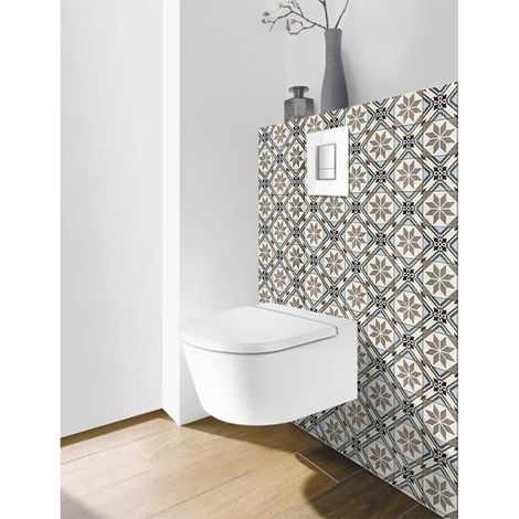 Panneau mural Decofast - Vintage - pour habillage Bâti-support - 1500 x 1200 x 3 mm - Polygon bleu - Lazer (1/2)