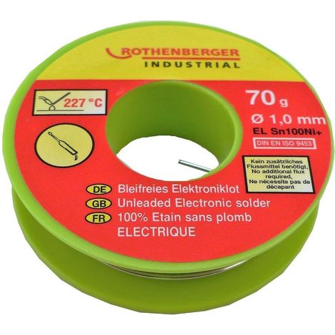 Bobina di latta elettronica 1mm, 70g. ROTHENBERGER ROTHENBERGER