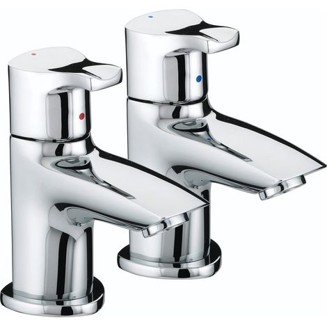 Bristan Capri Chrome Basin Pillar Taps - CAP-1/2-C (1/2)