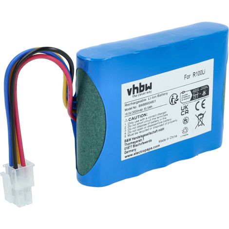 vhbw Batterie remplacement pour Husqvarna 584 82 28-01, 584 85 28-01, 584 82 28-02, 584 85 28-02 pour robot tondeuse (3Ah, 18,5V, Li-ion)