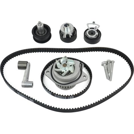 Kit de correa de distribución, compatible con motores de 1.4L, incluye bomba de agua, materiales duraderos, reemplazo completo, números de pieza OEM disponibles. (1/5)