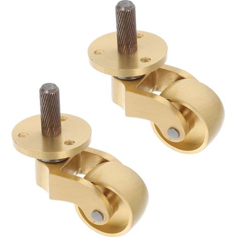 Roulettes en laiton INOOMP pour meubles, rotation à 360°, haute