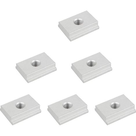 Pcs T-Slot Nuts, M6 T-Rail Sliding Aluminum Slot Track Nuts,Furniture Nuts for Fastening (1/5)