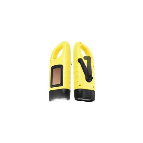 Lampe torche rechargeable solaire jaune LX-Basic 309A (1/5)
