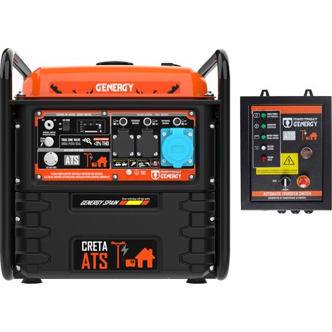 Groupe électrogène 7500W-230V Inverter Démarrage automatique Fallo de Red Modèle Creta-ATS
