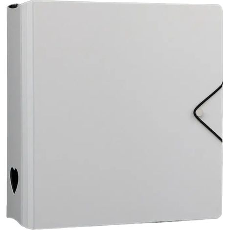 Álbum de fotos, material PP duradero, diseño compacto, BLANCO (1/2)