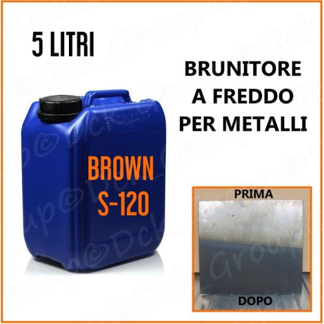 BRUNITORE a Freddo per METALLI ACCIAIO Armi Parti FERRO Brunitura PROFESSIONALE 5 litri (1/2)