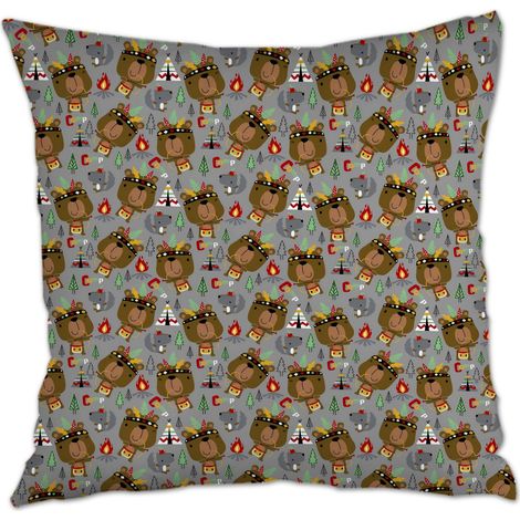 Housse de coussin de salon solide pour mariage, anniversaire, naissance de bébé (1/5)