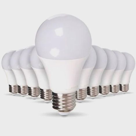 Lot de 10 Ampoules LED E27 11W Eq 75W Blanc naturel (1/5)
