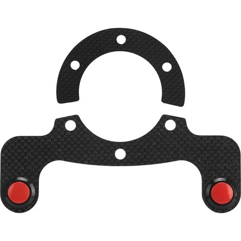 de boutons de klaxon externes en fibre de carbone pour