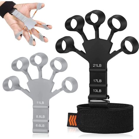 Upgrade Grip Strength Training Set, 2PCS Hand Grip Strengthener and Hand Trainer Forearm Strengthener, Strong Hand Grip, Finger Strengthener (1/4)