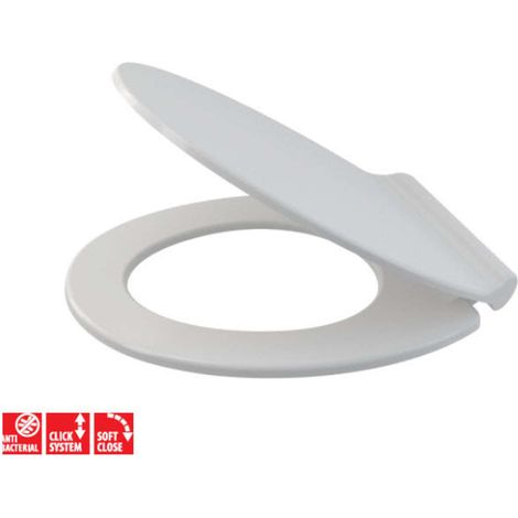 Alca Asientos de WC - Asiento de WC Slim, SoftClose,Antibacterial, blanco A64SLIM (1/2)