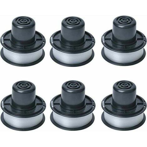 Bobina di filo A6226 compatibile con tagliaerba automatico Black et Decker GL250 / GL310 / GL360 / GL360SB, fornita con 6 m di filo, confezione da 6 bobine. (1/4)