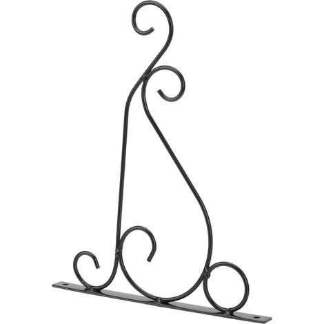 CCYKXAsupport en fer2 Pièces Crochet De Panier De Fleur De Fer Support De Jardinière en Fer Cintre De Carillon Support De Pot De Fleur Support De Lanterne (1/5)