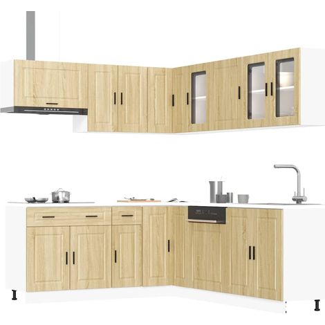 11-tlg. Küchenschrank-Set Porto Sonoma-Eiche Holzwerkstoff vidaXL (1/5)