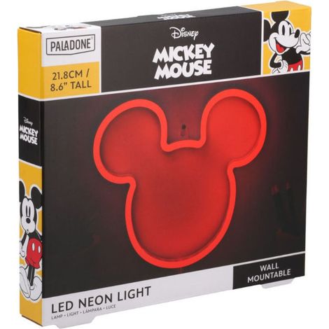 Paladone Lampada Neon LED Mickey Mouse da Muro