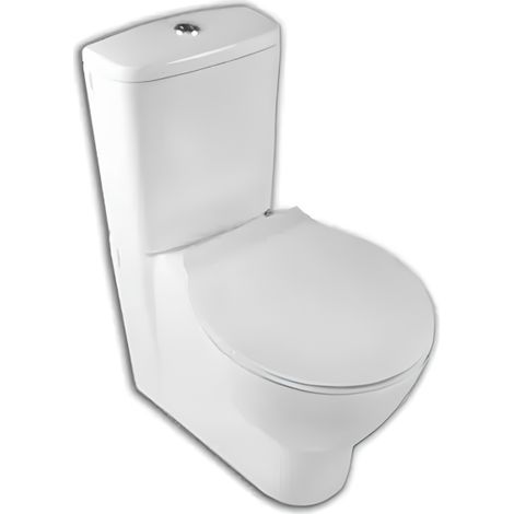 Vaso a pavimento filomuro monoblocco senza cassetta bianco lucido - Hatria Nido - Senza copri wc