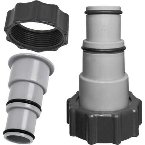 Pack of 2 swimming pool hose adapters with , XU, internal thread - Replacement hose adapter for pumps - (1/4)