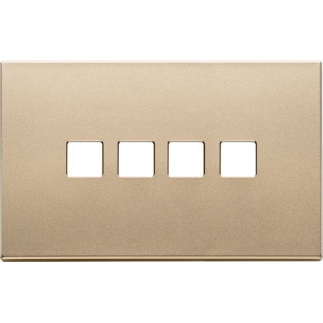VIMAR - 22684.4.88 4Mx4 Flachplatte Satin Gold