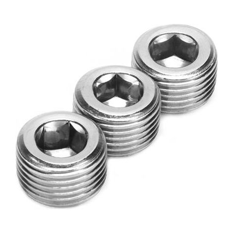 3 pièces 1/2in NPT tuyau bouchon mle filetage raccord interne filetage hexagonal connecteur voiture accessoires