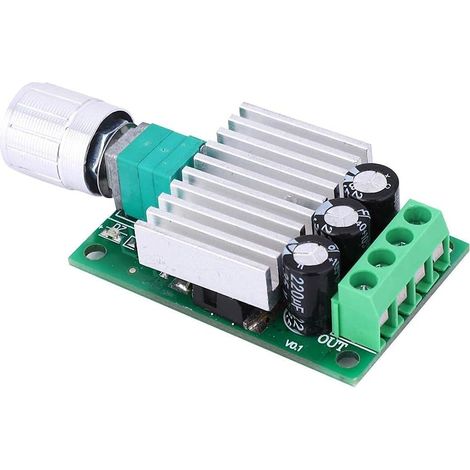 Module de commande de vitesse de moteur de CC 10A PWM, régulateur de tension réglable de régulateur de vitesse de puissance élevée régulateur de tension 12-30V(Contrôleur de vitesse PWM) (1/5)