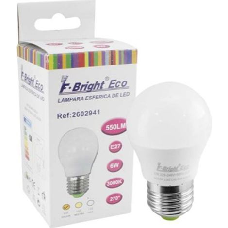 Ampoule sphérique mate E27 - 425 lumens - 5 W - 3 000 K, à piles (1/5)