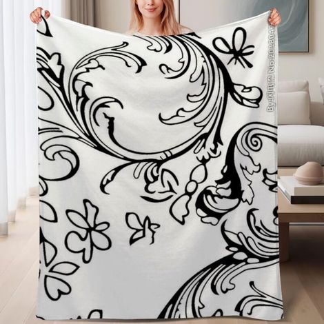 Couverture de lit en polaire chaude, douce et légère en microfibre polyester,6080 pouces (1/4)