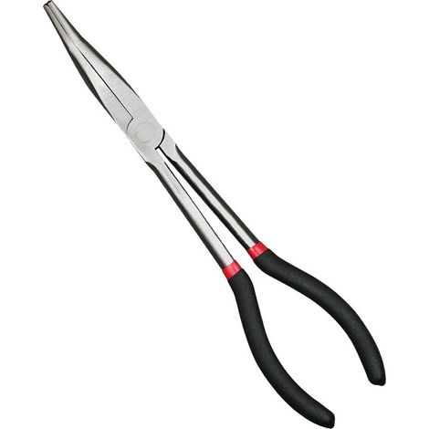 Spitzzange gebogen im 90°-Winkel, 28 cm