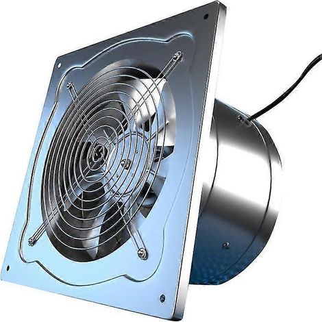 6 Inch Inline Range Hood Ventilation Duct Fan Bathroom Kitchen Wall Window Stainless Steel (1/5)