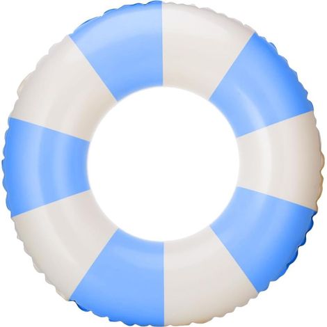 Bouée de natation gonflable rayée pour adultes, idéale pour les vacances à la plage et les fêtes au bord de la piscine, 75 cm (1/5)