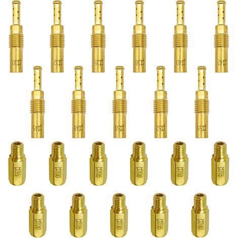 Kit 22 Gicleurs Carburateur - Laiton Hexagonal - Réglage Précis Moteur - Moto Tout-terrain Quad - Tailles 95 à 140 (1/5)