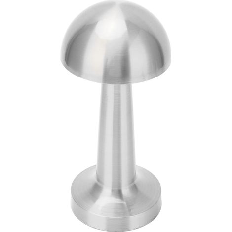 Lampe de table champignon sans fil, rechargeable par USB, 3 couleurs, intensité réglable, en métal, mignonne, idéale pour les enfants, la maternité et les chambres d'enfants (argenté). (1/5)