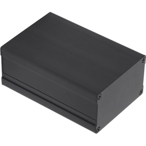 Schwarze, wasserdichte Aluminium-Anschlussdose 46x76x110mm, geschlitzte, wasserdichte Elektrodose für Heimwerkerprojekte, IP-Schutzart, robuste Anschlussdose. (1/5)