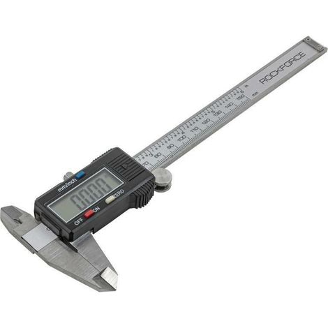 Elektronischer Messschieber Rockforce 0-150mm, präzise Messung, digitale Anzeige, hohe Genauigkeit und leicht ablesbar