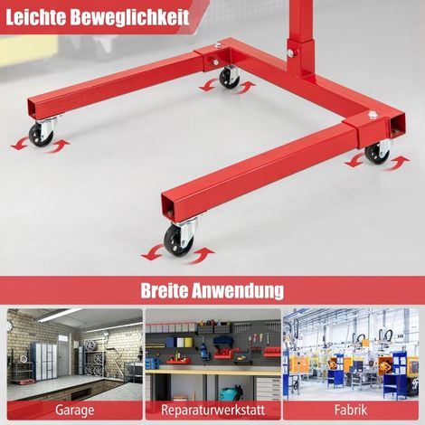 Engine stand 680 kg engine lifter 360° rotatable with 4 adjustable arms engine holder for garages (1/5)