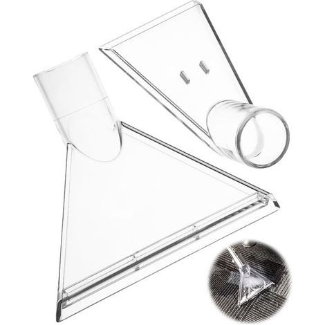 2 Piece Embout Aspirateur, Accessoires Aspirateur, Buse Tapisserie pour Nettoyeur Injection-Extraction, Réutilisable Buse Aspirateur Eau, pour Nettoyer les Tissus D'ameublement, Entretien Auto (1/5)