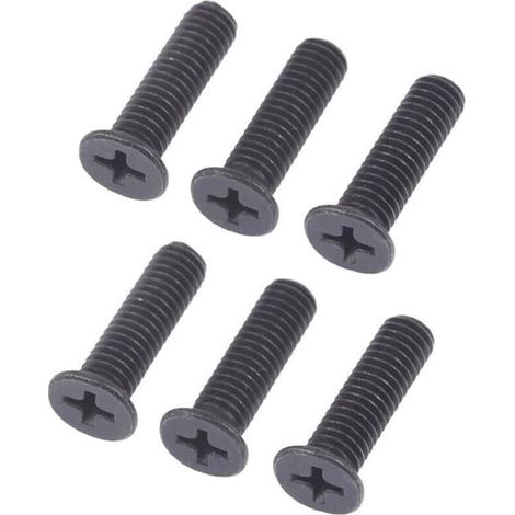 Bardusch Lot de 10 vis de fixation à filetage à croix M5 x 30 mm (1/4)