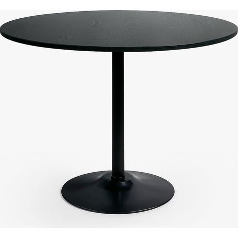 Tavolo sala da pranzo moderno Goblet nero rotondo 120cm Blackwood+ (1/5)