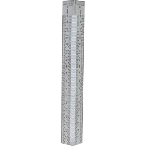 Präzisions-Krümmungslineale, 90°-Markierungslineal aus Edelstahl für Schreiner-Winkelmesser, Messbereich 0–180 mm / 0–7,10 Zoll