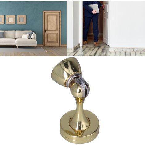 Tope magnético para puertas fabricado en aleación de zinc, resistente a golpes y al óxido, con montaje adhesivo para baño, apartamento, oficina. (1/5)