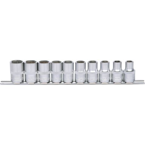 KS Tools 1/2" CLASSIC Sechskant-Stecknuss-Satz,10-teilig 10-19mm (1/4)