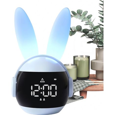 Réveil Enfant Lapin Tactile avec Fonction Veilleuse (1/5)