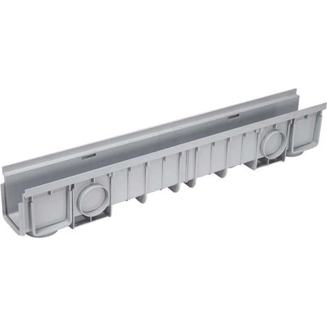Canaleta de Evacuación de Alta Resistencia para Rejillas Plásticas, Metálicas y Fundición Serie 130 - 1000x130x175 mm- Adequa
