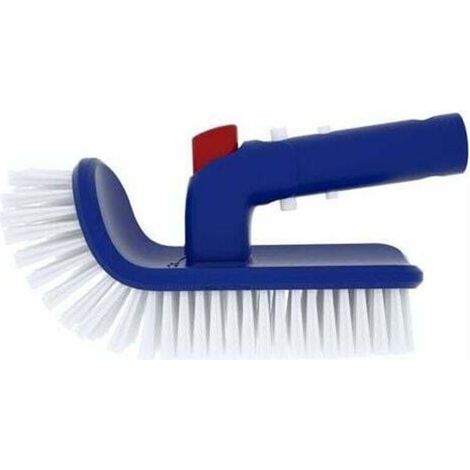 Outil De Nettoyage De Piscine Brosse De Piscine À Poignée Pivotante Avec Poils Fins Pour Les Marches Et Les Coins Brosse À Récurer (1/4)
